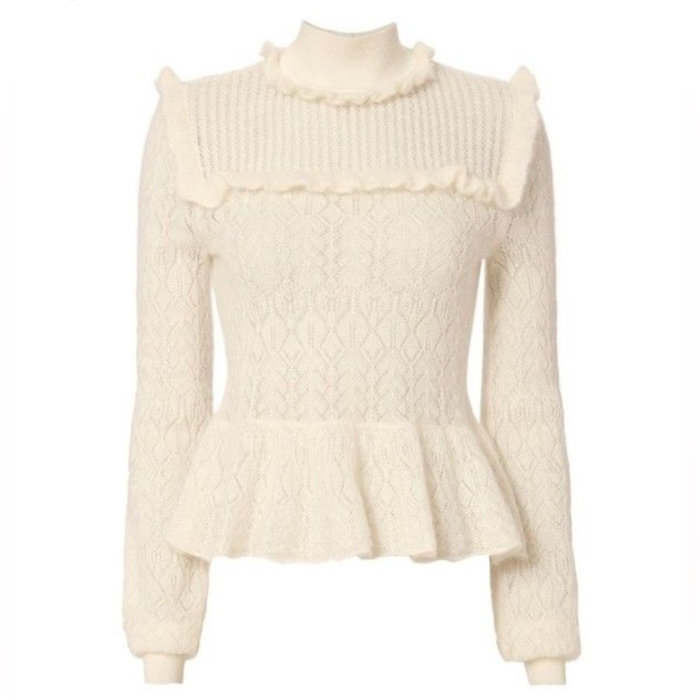 INTERMIX Cream Cabincore Sweater